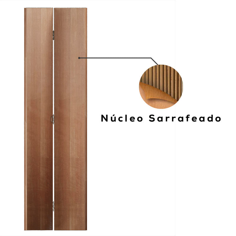 Porta Camarão Sarrafeada Padrão Curupixá com Ferragens 210x62cm