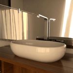 Cuba de Apoio Oval Branca 44,5cm Louça Luzarte M06 Support