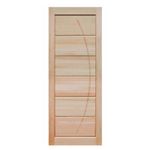 Folha de Porta Maciça Eucalipto com Friso C BB020 210x82cm