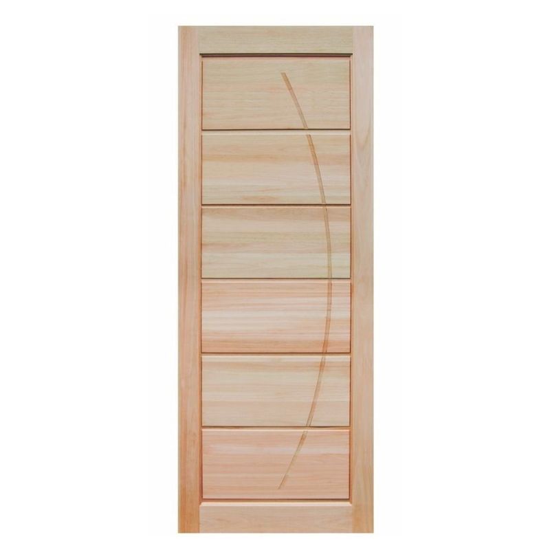 Folha de Porta Maciça Eucalipto com Friso C BB020 210x82cm