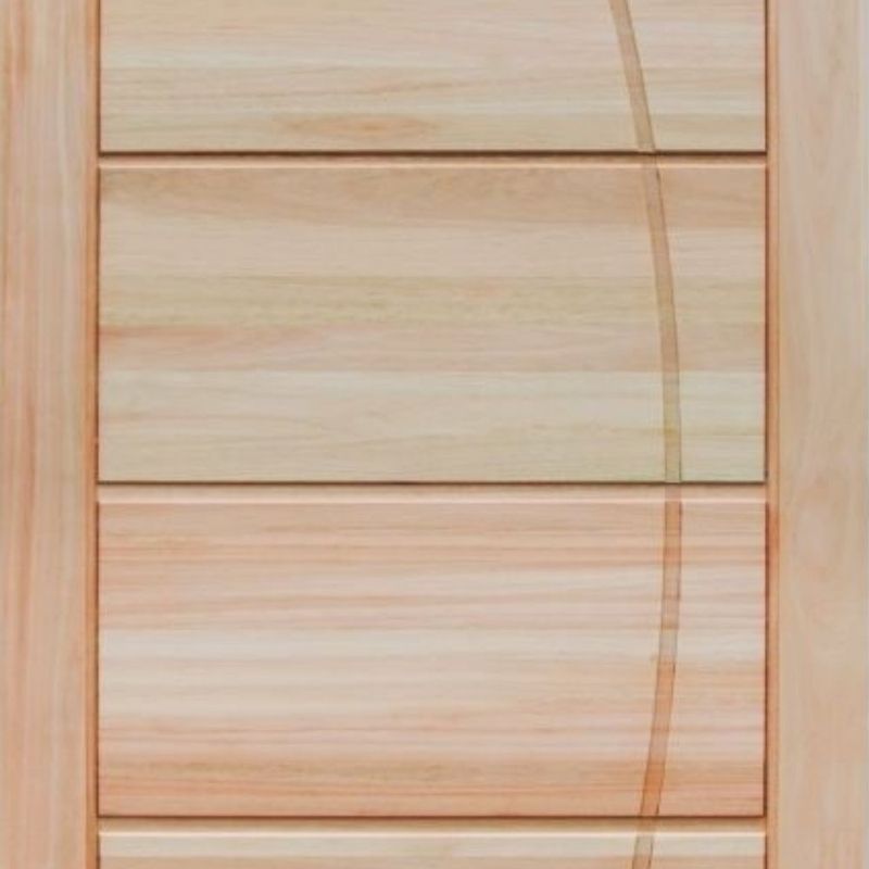 Folha de Porta Maciça Eucalipto com Friso C BB020 210x82cm
