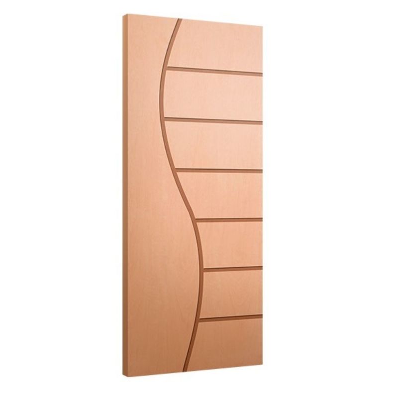 Folha de Porta Frisada Sólida HDF Pinus Curupixá FR10 210x82cm