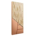 Folha de Porta Frisada Sólida HDF Pinus Curupixá FR10 210x82cm