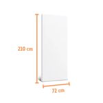 Folha de Porta Lisa Sólida HDF Pinus Primer 210x72cm