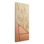 Folha de Porta Frisada FR09 Sólida HDF Pinus Curupixá 210x72cm