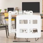 Placa 4 Postos 4x4 com Suporte Branca Linha B3