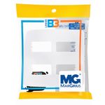 Placa 4 Postos 4x4 com Suporte Branca Linha B3