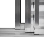 Porta Balcão Veneziana 6 Folhas Alumínio Brilhante 210x150cm