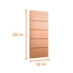 Folha de Porta Frisada Sólida HDF Pinus Curupixá FR02 210x82cm