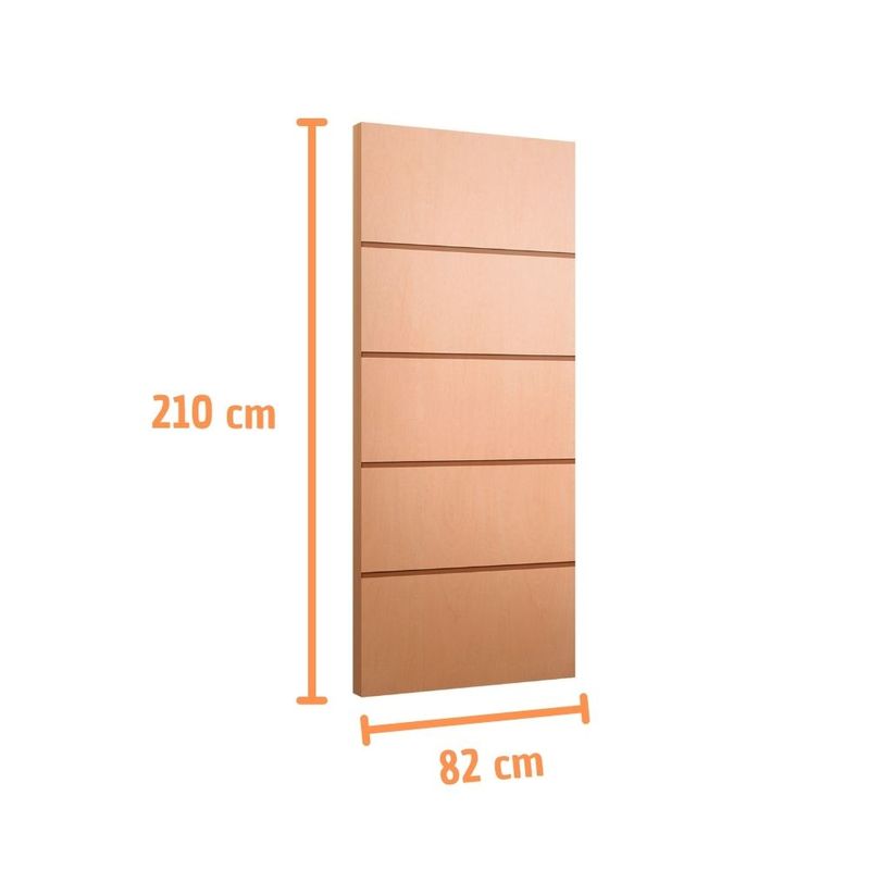 Folha de Porta Frisada Sólida HDF Pinus Curupixá FR02 210x82cm