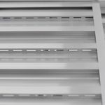 Veneziana 6 Folhas com Grade Alumínio Brilhante  100x120cm