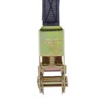 Cinta de Amarração com Catraca e Gancho J 28mmx4,6m até 0,75T Preta