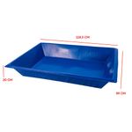 Caixa para Massa Polipropileno 160L Azul 119x89x20cm Afort