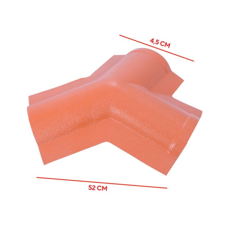 CumeeiraTriangular Colonial PVC Terracota 52x34,5cm Afort