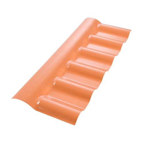 Cumeeira Central PVC Articulada Terracota 88x37cm Afort