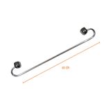 Porta Toalha de Banho Aluminium com Barra Curva Cromado