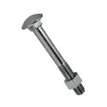 Parafuso Aço Zincado Francês Porca Sextavada BSW 3/16x2 200 peças