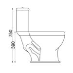 Vaso Sanitário Convencional Saída Vertical Evora Branco Luzarte