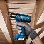 Furadeira Parafusadeira 1/4" 12V 1 Bat GSR1000 com Maleta Bosch