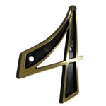 Número 4 Plástico Colonial 13cm