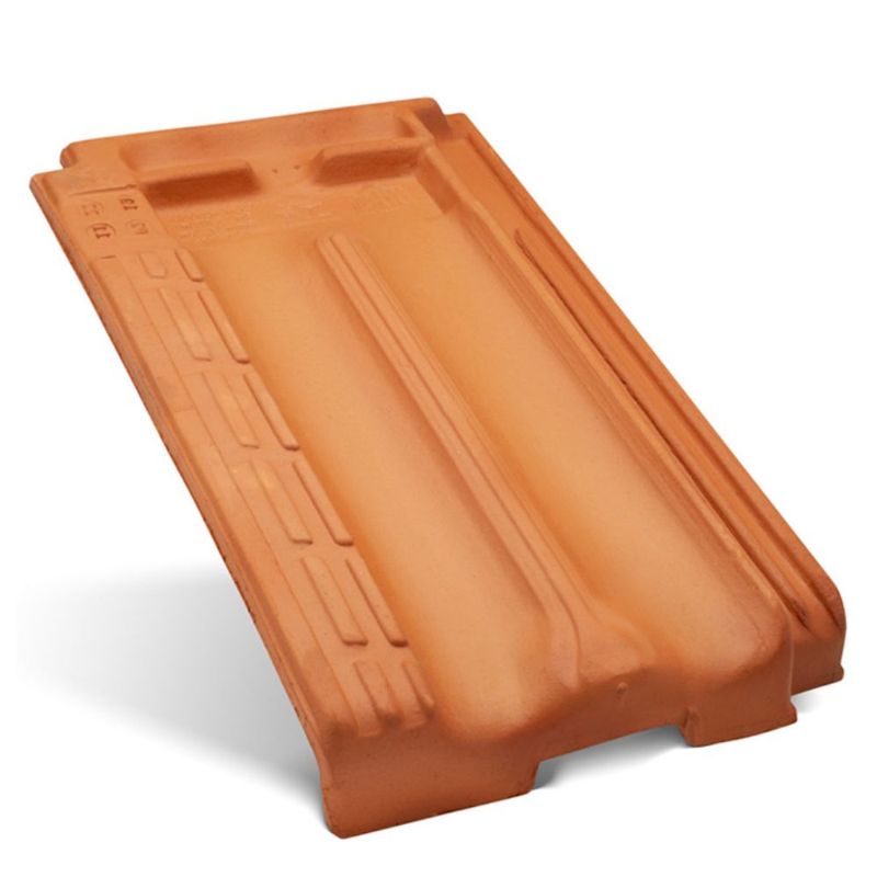 Telha Francesa Cerâmica Vermelha 39,5x23,9cm Laranjal