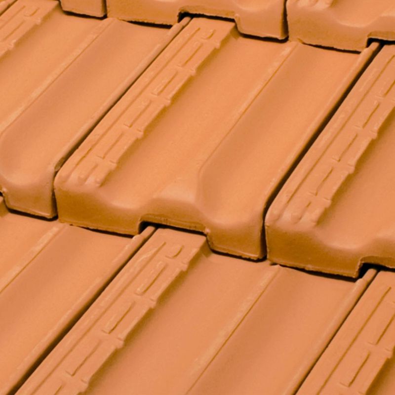 Telha Francesa Cerâmica Vermelha 39,5x23,9cm Laranjal