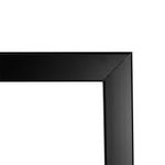 Perfil Arremate para Acabamento Preto 3mm Barra com 3m