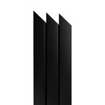 Perfil Arremate para Acabamento Preto 3mm Barra com 3m