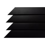 Perfil Arremate para Acabamento Preto 3mm Barra com 3m