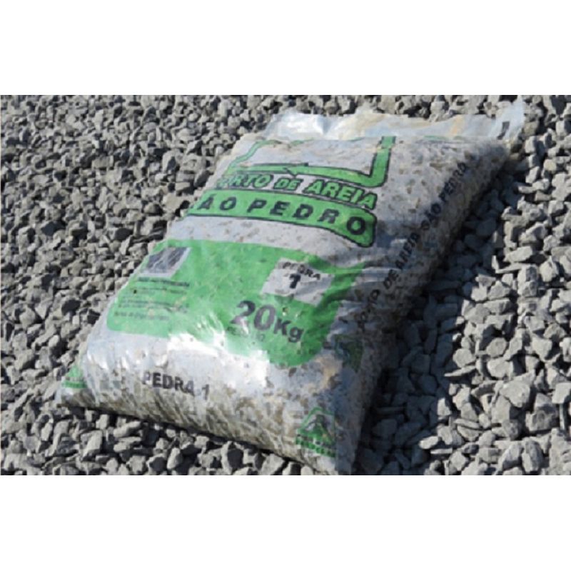 Pedra Britada 01 20Kg São Pedro