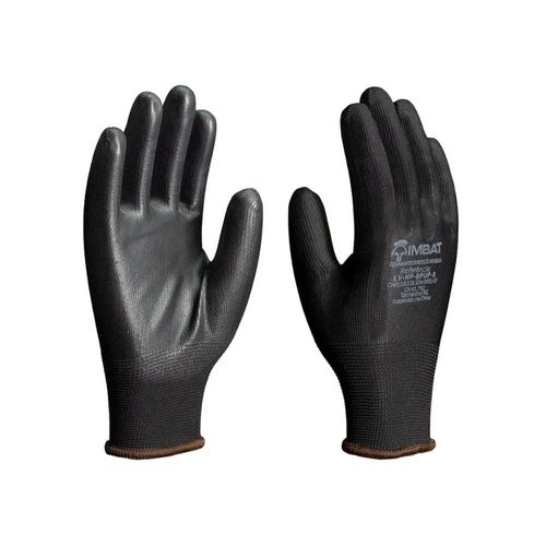 Luva Segurança Tátil Preto PU Preto Imbat
