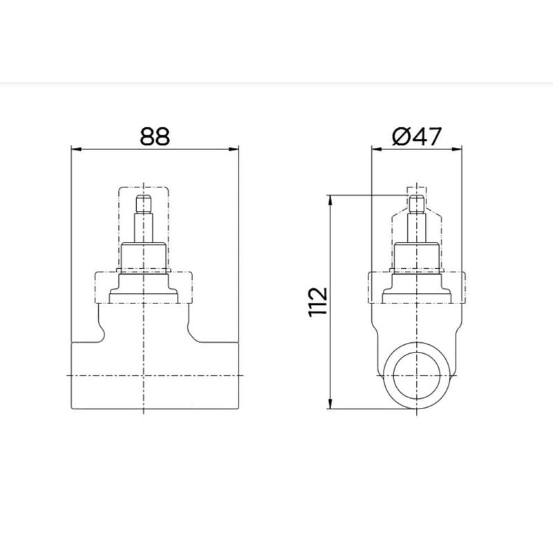 Base para Registro de Pressão MVS 4416 para Tubulação PPR 25mm Docol