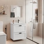 Kit Gabinete para Banheiro Nivus Branco 66cm