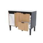 Gabinete para Cozinha Max 100X80X51cm MDP/MDF Preto/Jequitiba