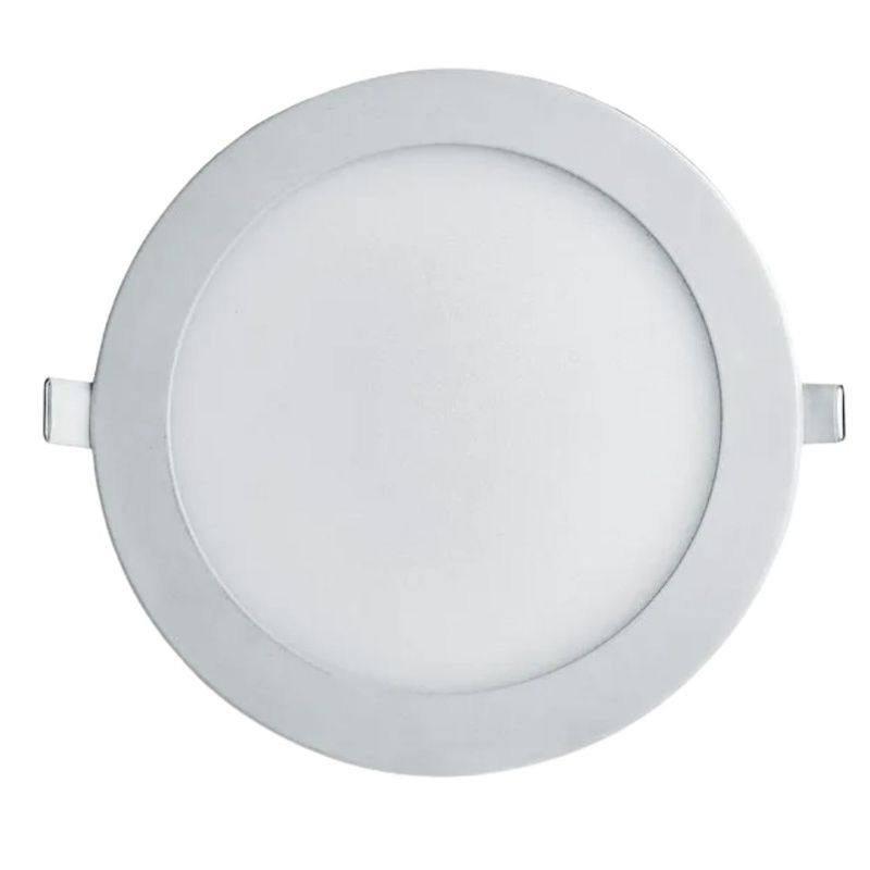 Painel de LED Embutir Redondo JNG 18W 22x22cm 1350 Lúmens Luz Branca