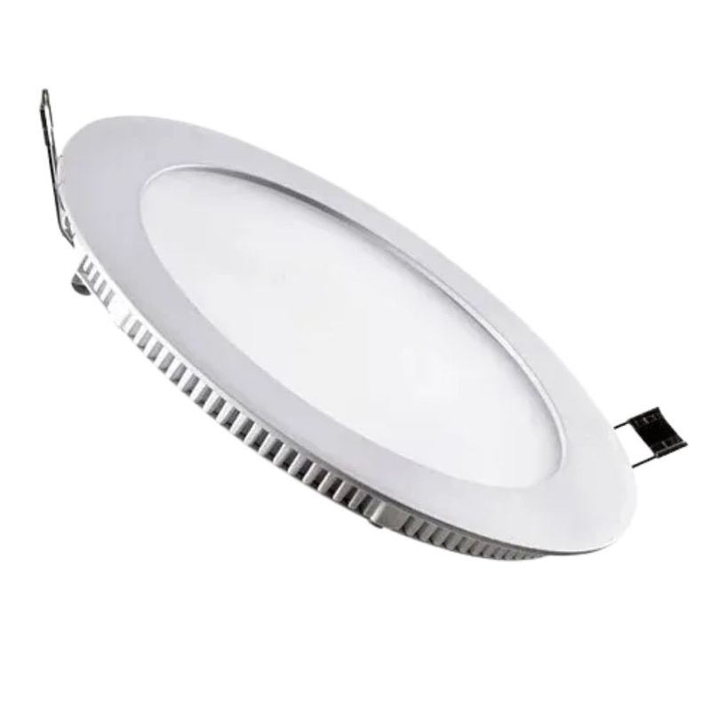 Painel de LED Embutir Redondo JNG 18W 22x22cm 1350 Lúmens Luz Branca