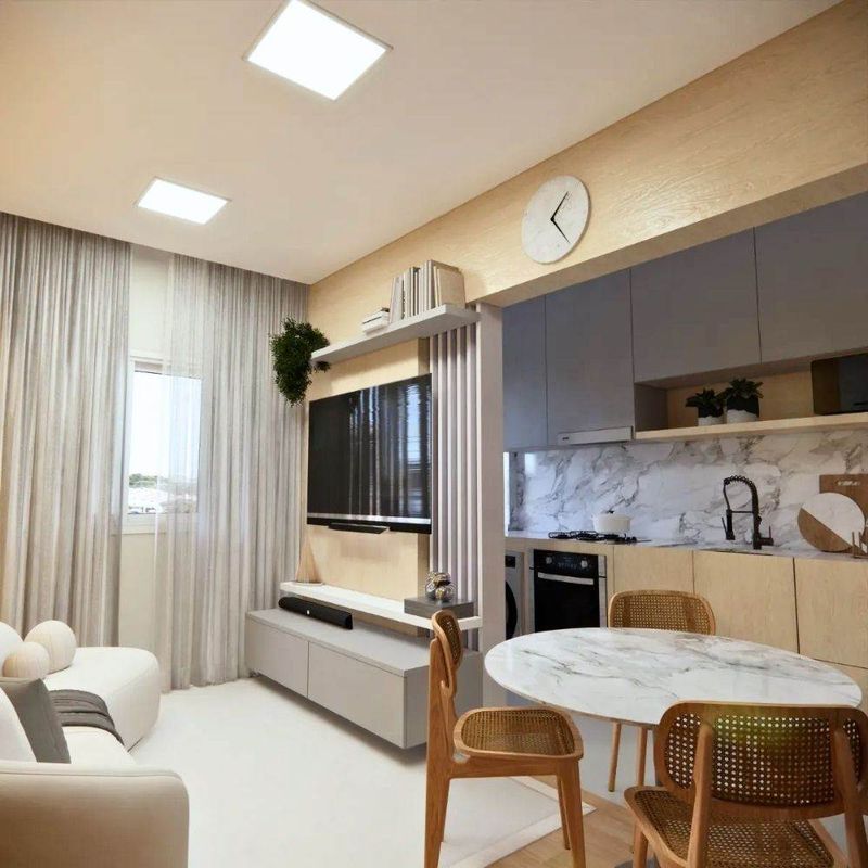 Painel de LED Embutir Quadrado JNG 18W 22x22cm 1350 Lúmens Luz Branca