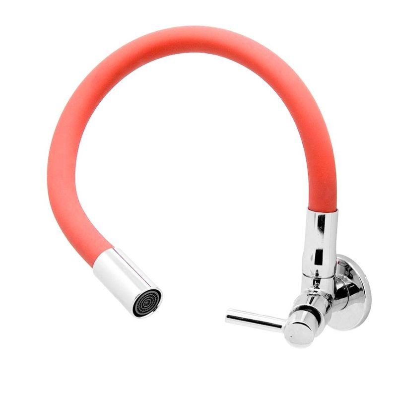 Torneira para Cozinha Parede 1/4V Bica Média Vermelho Fit Color 1168