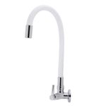 Torneira para Cozinha Parede 1/4V Bica Alta Branco Flexível 3068 C29