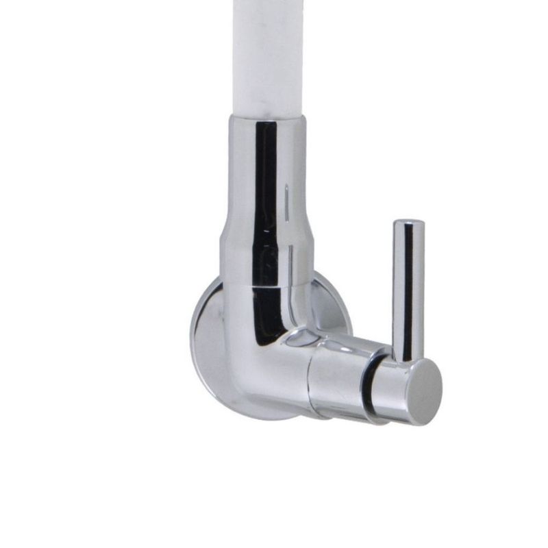 Torneira para Cozinha Parede 1/4V Bica Alta Branco Flexível 3068 C29