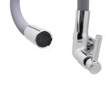 Torneira para Cozinha Parede 1/4V Bica Média Cinza Color 3068 C29