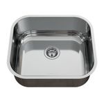 Cuba de Embutir Quadrada 40x35x18cm Aço Inox Gheplus N3 Polido
