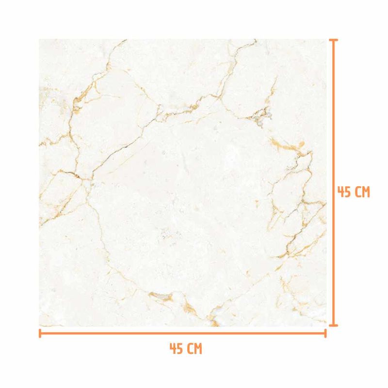 Piso Argento Bold Acetinado Bege 45x45cm 2,01m2