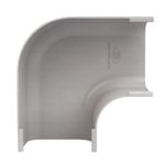 Canaleta Curva 90 Graus em PVC Branco 30x30mm