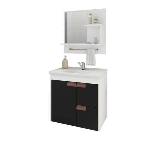 Kit Gabinete para Banheiro Tulipa 59cm MGM Móveis