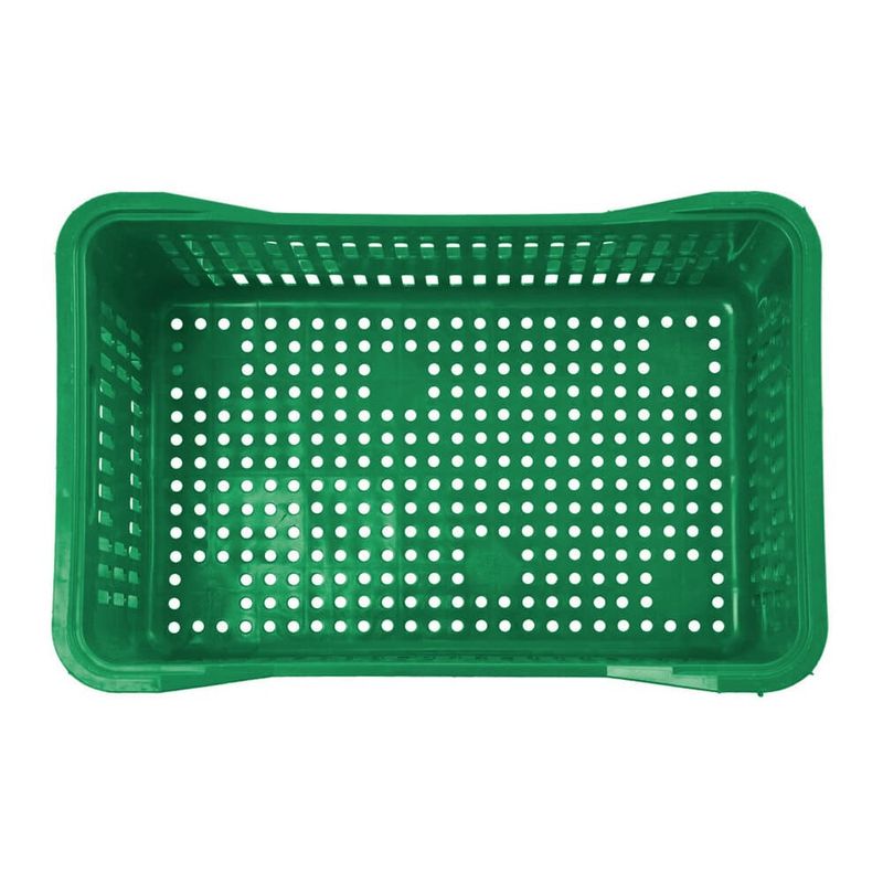 Caixa Plástica Vazada 50,5L até 20KG Verde