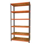 Estante Aço 6 Prateleiras 1950x1000x450mm Trava sem Parafuso Até 720Kg