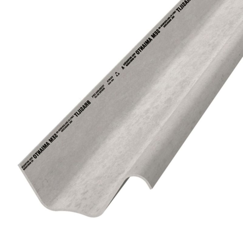 Telha Kalheta Cimentícia Cinza 8mm 5m Brasilit