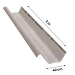 Telha Kalheta Cimentícia Cinza 8mm 5m Brasilit