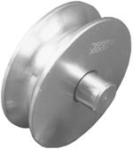 Roldana em U Meia Cana para Portão 3" Aço Zincado 02 Peças